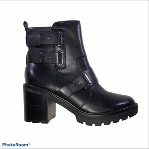 Marc Fisher Dream Lug Sole Moto Boots 